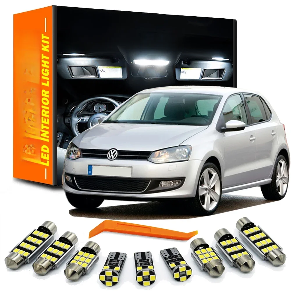 ZITWO 13Pcs Dla VW Volkswagen Polo MK5 6R 6C 2009 2010 - 2013 2014 2015 2016 2017 Zestaw żarówek LED do oświetlenia wnętrza bagażnika — zdjęcie 2