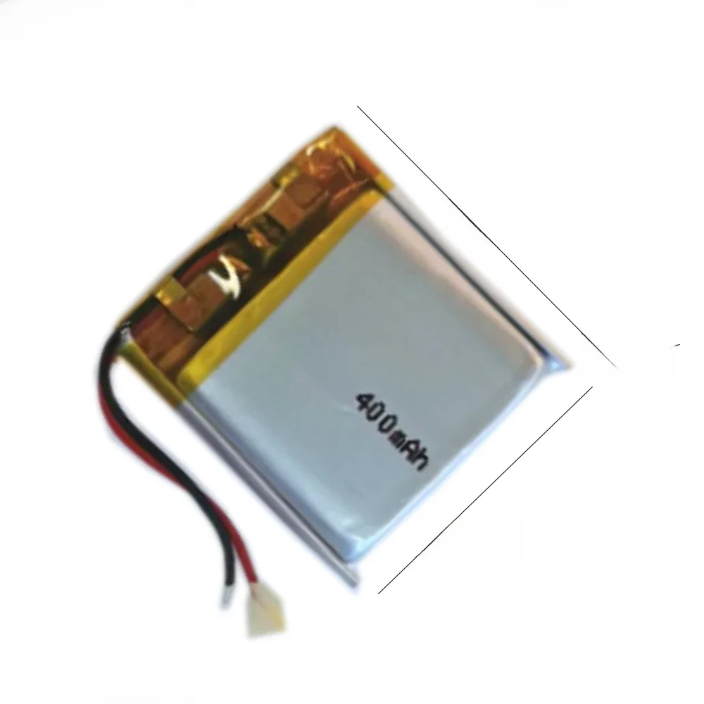 3.7V polymer lithium battery 400mAh For Temperature and humidity meter LED lamp beauty meter smart wear 702525