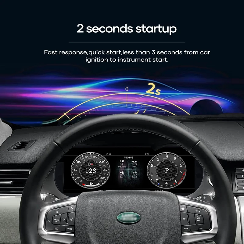 12.3-inch HD Digital Instrument Cluster for  Land Rover Discovery Sport 2015-2019 Speedometer Cluster Virtual Cockpit