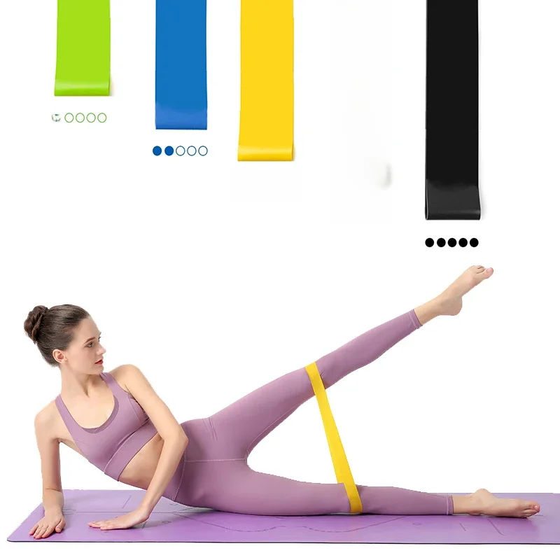 Trening Fitness Gumowe taśmy oporowe Joga Domowa siłownia Elastyczna guma Pilates Crossfit Sprzęt treningowy Kulturystyka dla sportu — zdjęcie 2