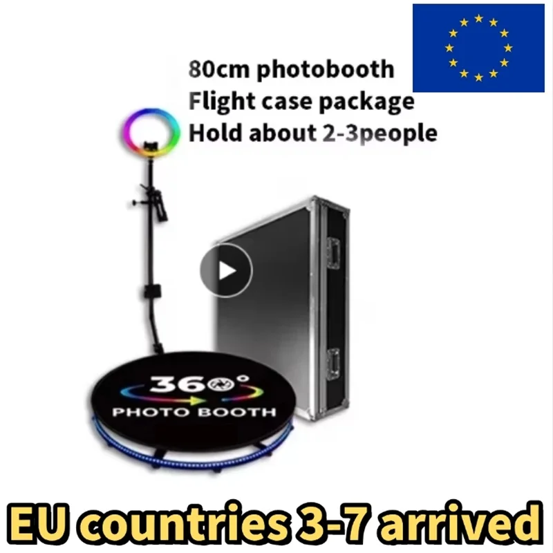 Fotocamera 360 foto cabina cabina 60-115cm 360 Photobooth automatico rotante Selfie Machine Spinning Video Booth per eventi di festa