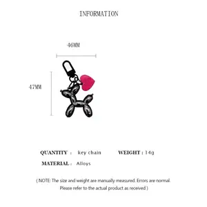 Cute Cartoon Balloon Dog Key Keychain Women's Keywalk New Car Office 10 Main Sales Gift for Man - №2