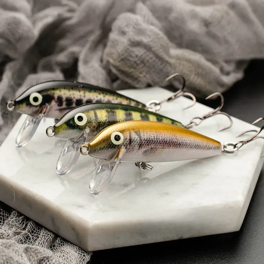 Mini leurre méné coulant, appât Élidéal pour la pêche à la truite, 7cm, 7.5g