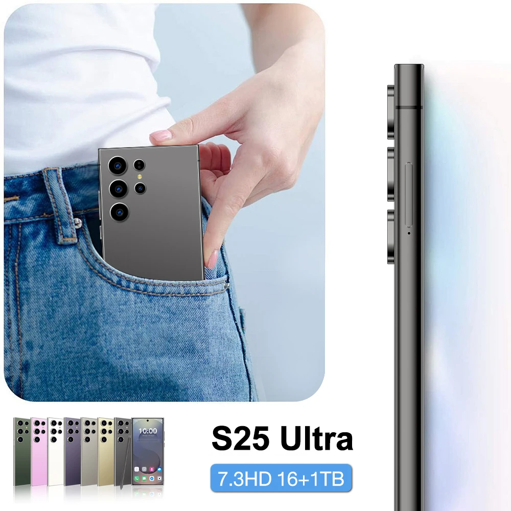 

HOT 2025 New Pad S25 Ultra Tablet PC 7.3inch HD Android 14 16GB+1TB 8000mAh Battery 4G 5G Dual Sim Card WiFi GPS Google Tab