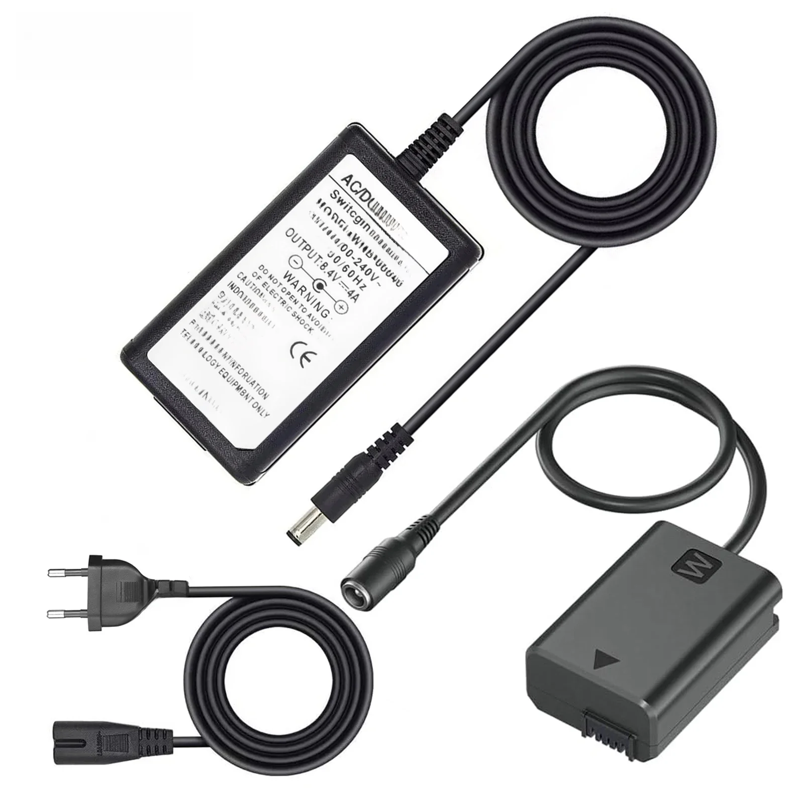 AC-PW20 ZV-E10 Zasilacz NP-FW50 Zestaw akumulatorów do Sony Alpha ZV-E10 A6000 A6100 A6300 A6400 A6500 A5000 A5100 A7 A7II — zdjęcie produktu 7