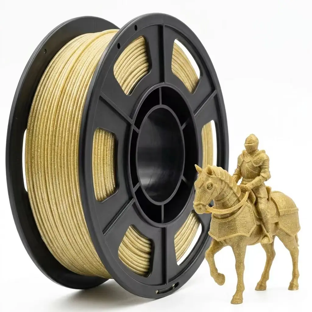 

3D Printer Filament Galaxy Glitter PLA Filament 1.75mm 3D Printing Filament,white Glitter Gold,250g,spool