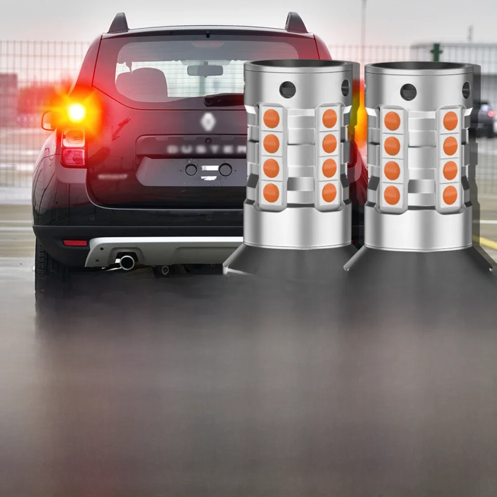 2 pièces feu stop LED lampe P21/5W 1157 BAY15D Canbus pour Renault Avantime alaska Grand Scenic 2 3 Master Modus Sandero 1 Duster