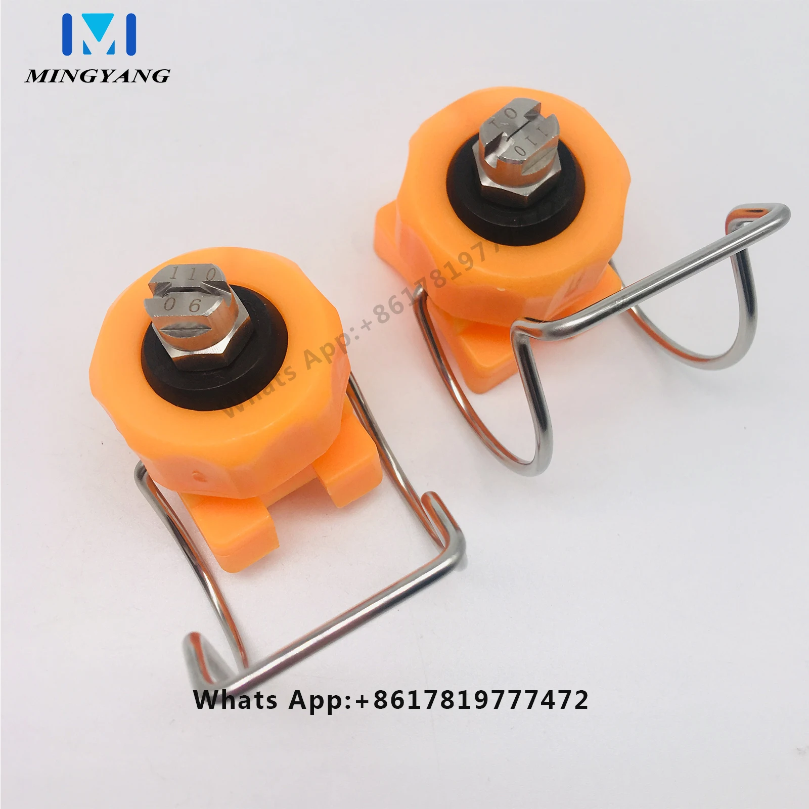 Spray Ball Clip Eyelet Clamp Nozzle,Agricultural Pipe Flat Fan Pattern Plastic Pretreatment Plastic Clamp