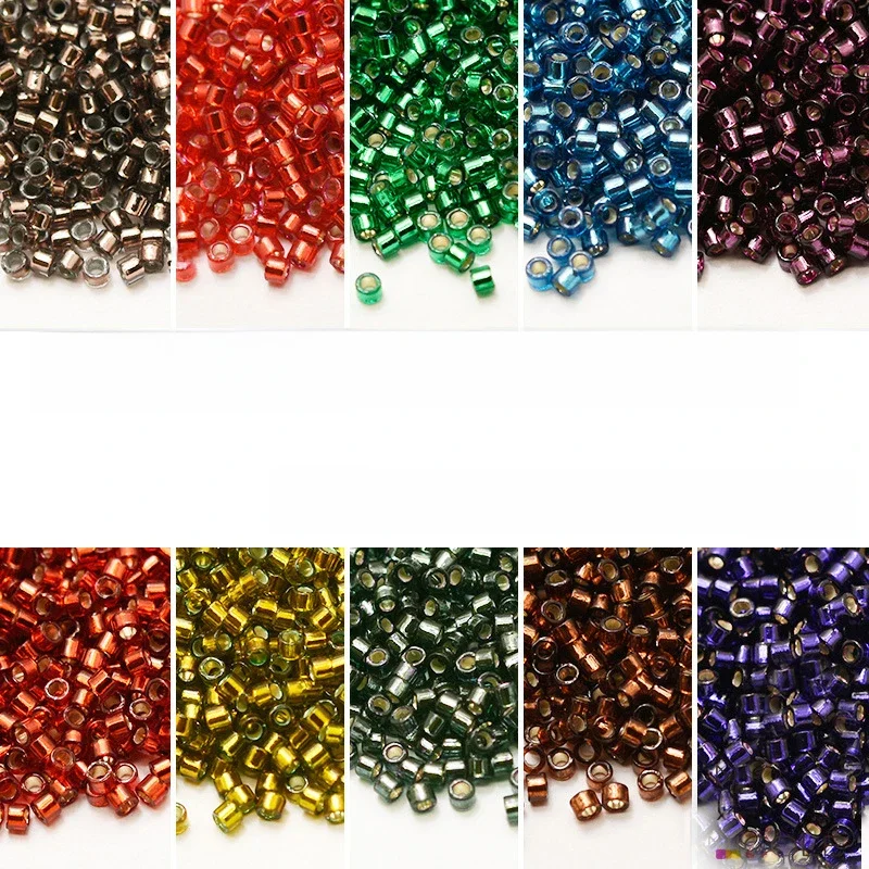Ozdoba Japan Miyuki Delica Beads 1.6mm Seed Beads Silverline Series 5G — zdjęcie 2