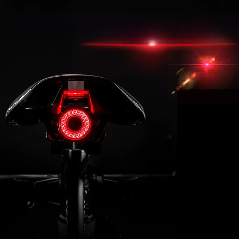 AliExpress ROCKBROS Smart Bicycle Rear Light Auto Brake Sensing IPX6 Waterproof Cycling Tail Lamp LED USB Charging Safety Bike Taillight Q5