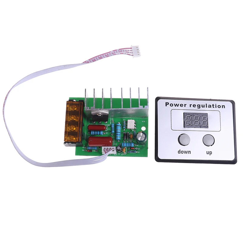 AC 220V 4000W Digital Control SCR Electronic Voltage Regulator Speed Control Dimmer Thermostat for Water Heater Small Motors