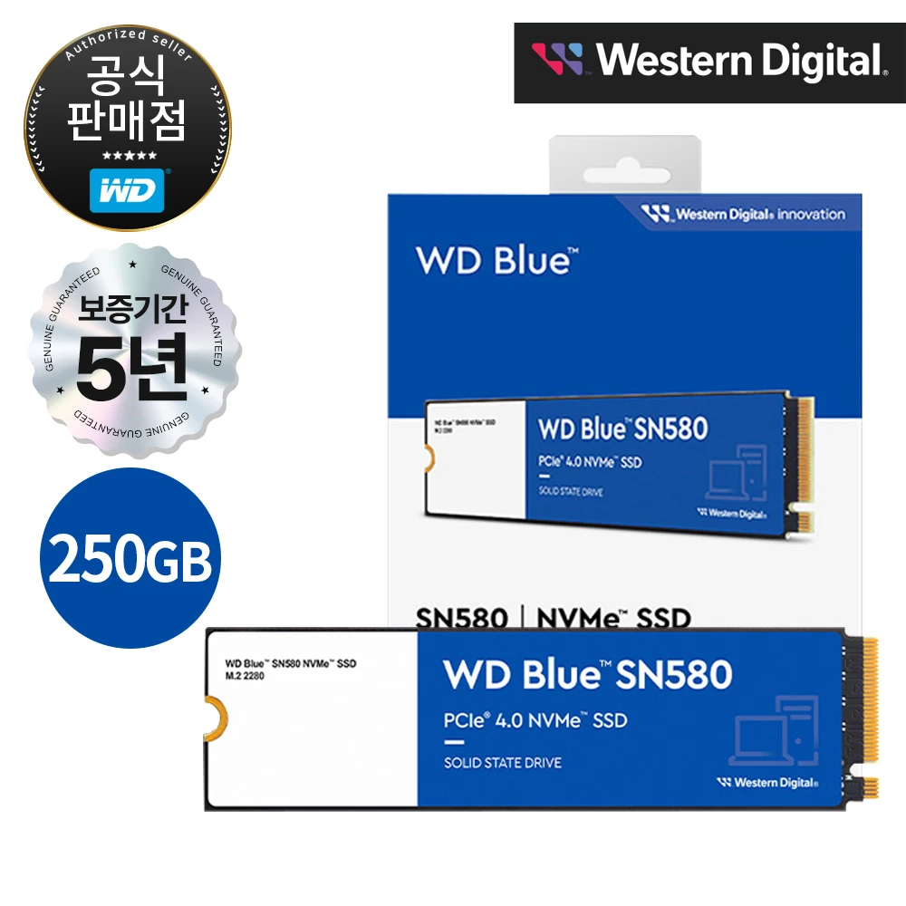 [Official Store] WD Blue SN 580 M.2 NVMe (250GB)