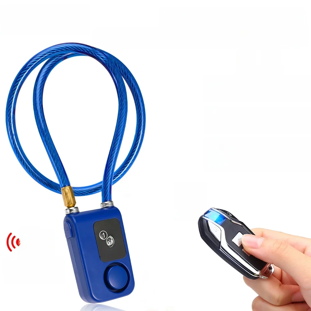 AliExpress NONE Rockbye Bicycle Steel Lock Alarm with Remote Anti-theft Password Bike Lock Cable 110db Warning Secuiry Cycling Accessories