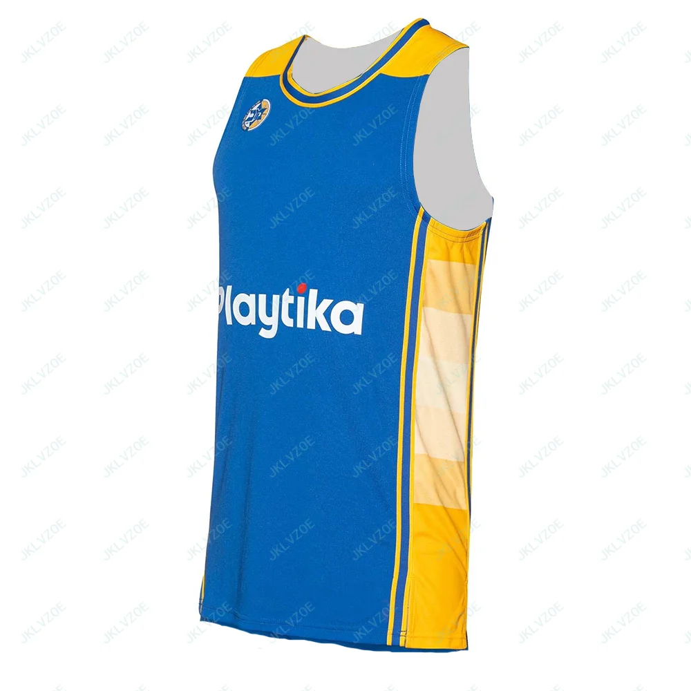 24/25 European Basketball National Team Jerseys Basketball Training Jersey T-shirt Maccabi Tel Aviv Jersey Sports Vest Jerseys