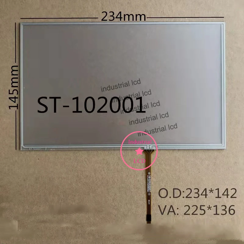 

10,2-дюймовый сенсорный ST- 102001 Для AT102TN03 V.8 AT102TN03 V.9 сенсорная панель дигитайзера 234*145 мм