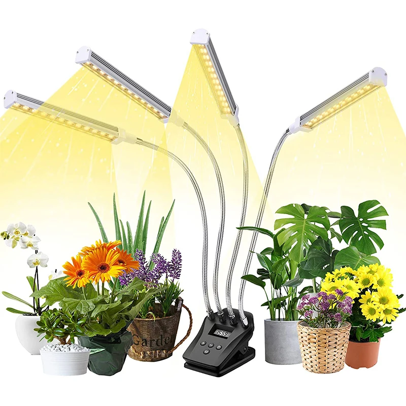 Plant grow light fill light full spectrum hydroponic screen dimmer timer imitation sunlight LED clip aquarium 1234 light