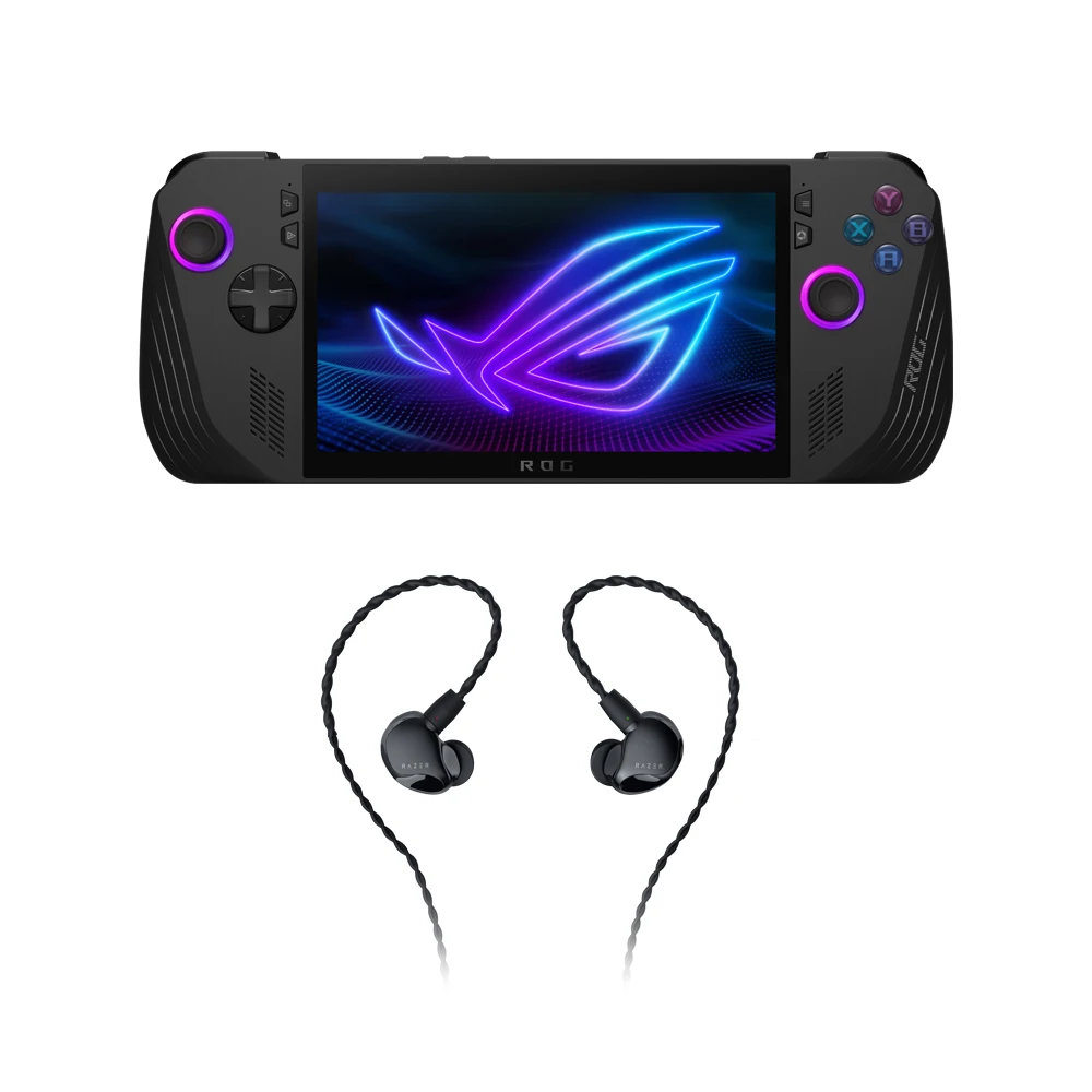 ASUS ROG ALLY X + RAZER MORAY Portable Game Machine + In-earphone SET configuration