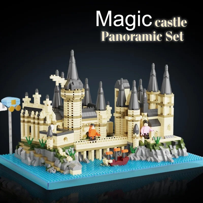 

Harry Magic Castle Micro Mini Building Blocks Toys,Creative Ideals Hog Tower Building Sets, Best Gift for Boys, Girls or Adults