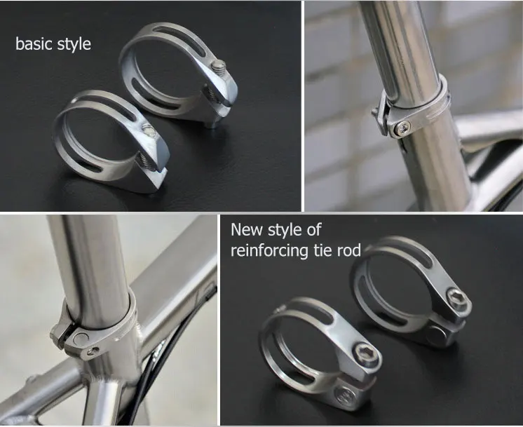 Titanium Bicycle Seat Post Clamp for Titanium Bike Frame MTB Accessories Road Bike Parts