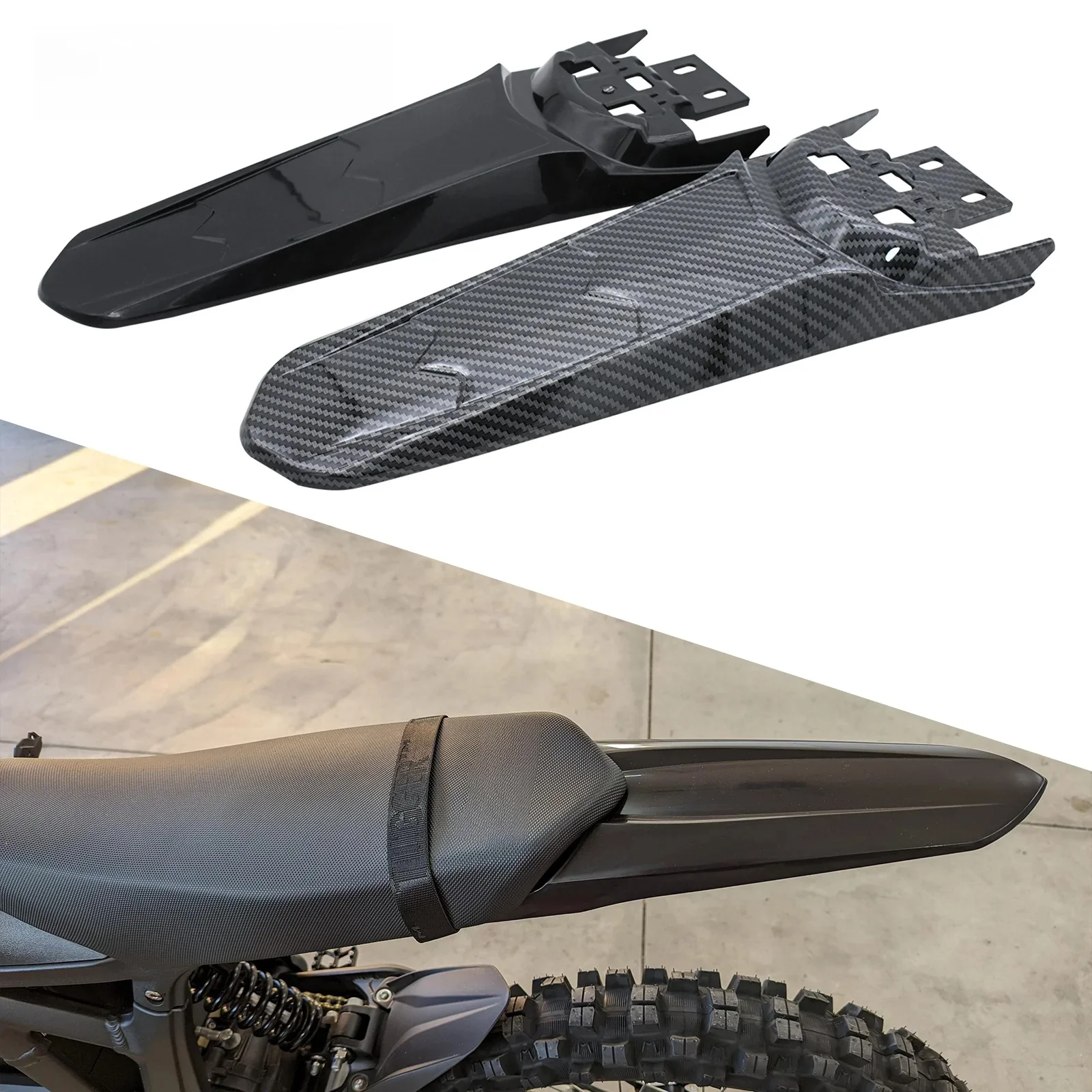 AliExpress NONE Motorcycle Rear Lengthening Longer Fender Mudguard Tail Guard Bicycle Dirtbike For Sur-Ron Lightbee Light Bee X & Light Bee S