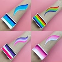 New Products Rainbow Split Cakes 30g Body Art Face Painting Water-based Holiday Adults Kids Cosplay Fancy Dress Costumes Stage