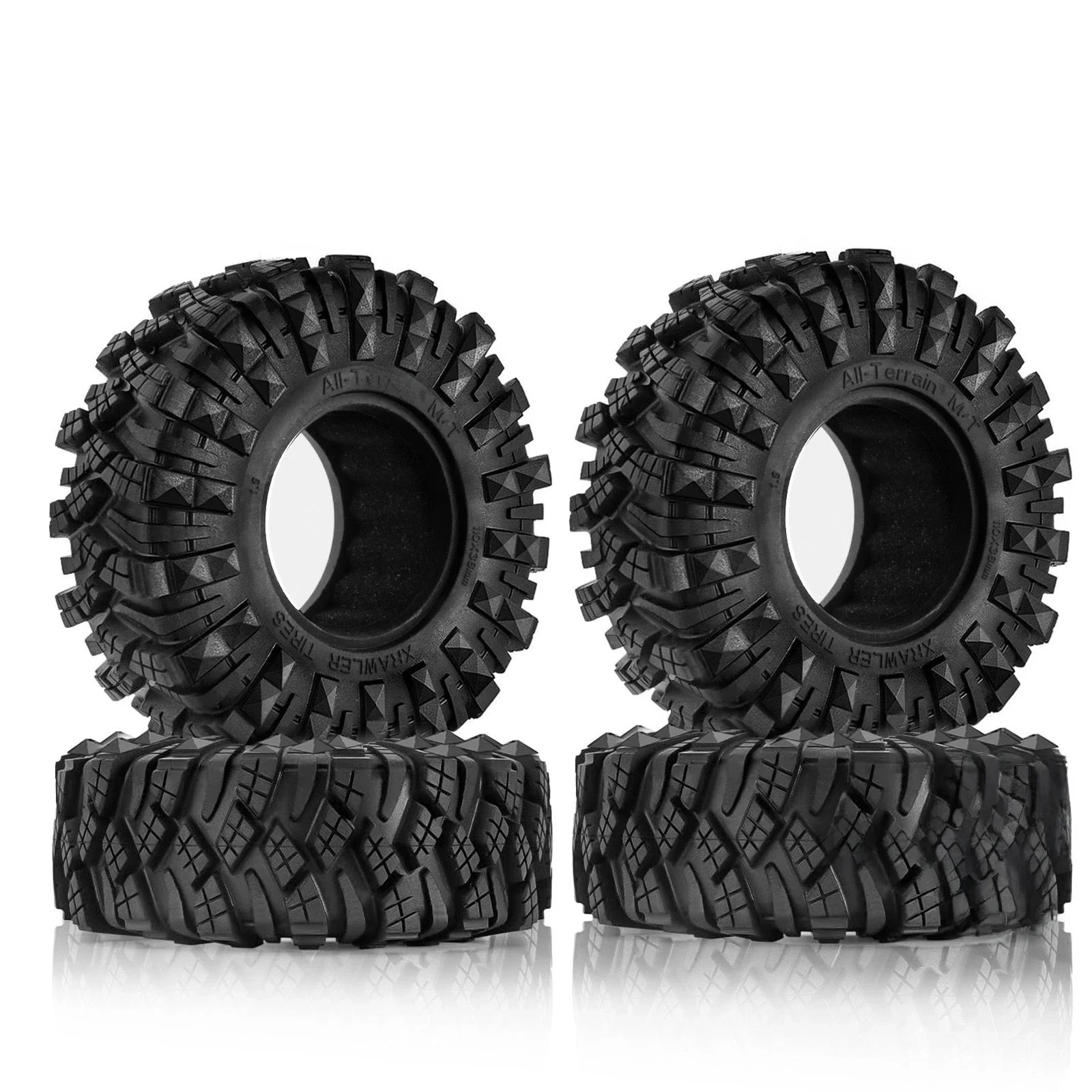 4 szt. Opony murarskie 110*38MM błotny teren 1.9 "opony na koła dla 1/10 gąsienica RC oś samochodu SCX10 Pro Capra UTB18 TRX4 Redcat (R131) — zdjęcie 2
