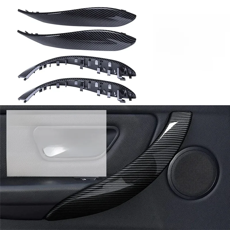 Autotür Innen griff für BMW F30 F32 F34 F80 F31 F33 F35 F36 3 4er Serie Kohle faser Farbe Innen