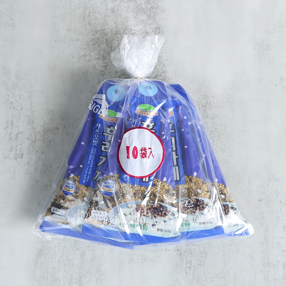 Gatsuo Furake (50 جرام × 10Ea) عبوة واحدة من كرات الأرز، كرة الأرز المقلي، مسحوق الرش