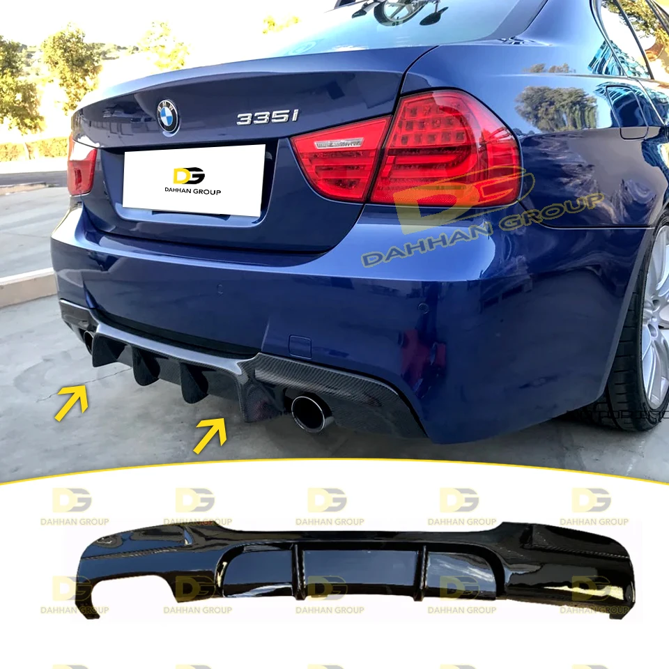 

B.M.W 3 Series E90 2004 - 2011 M Performance Rear Diffuser Spoiler With Different Exhaust Options Piano Gloss Black Plastic MT