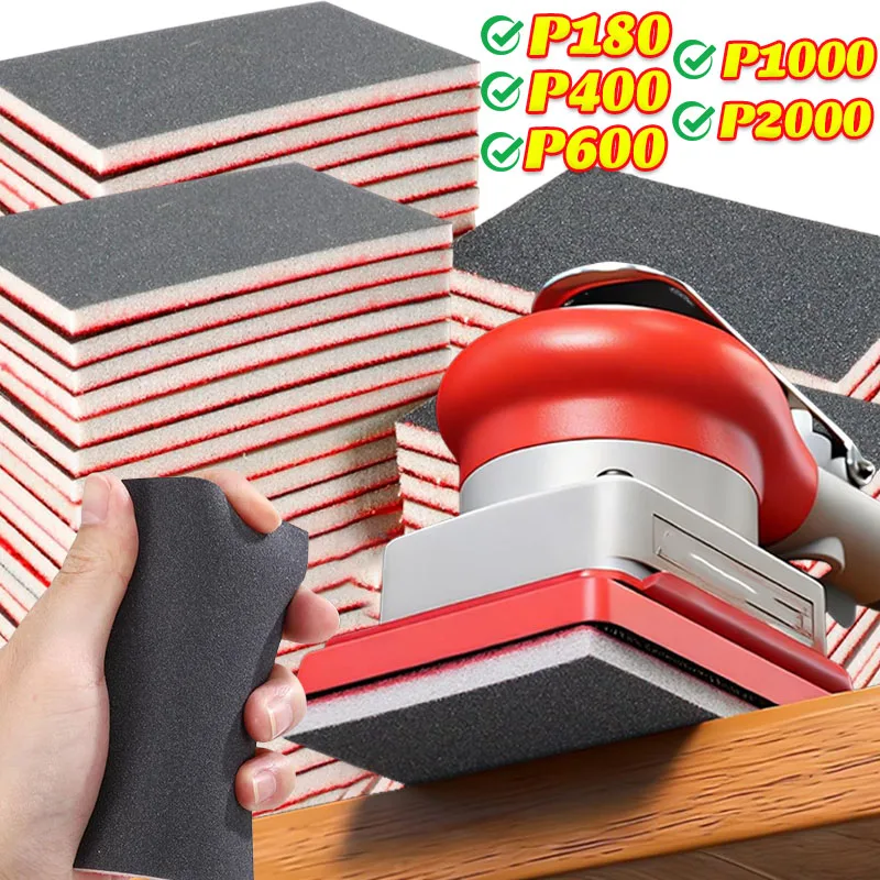 

Набор гибких абразивных губок для влажной и сухой шлифовки, блоки для шлифовки, зернистость 180-2000, полировальные подушечки, абразивные инструменты