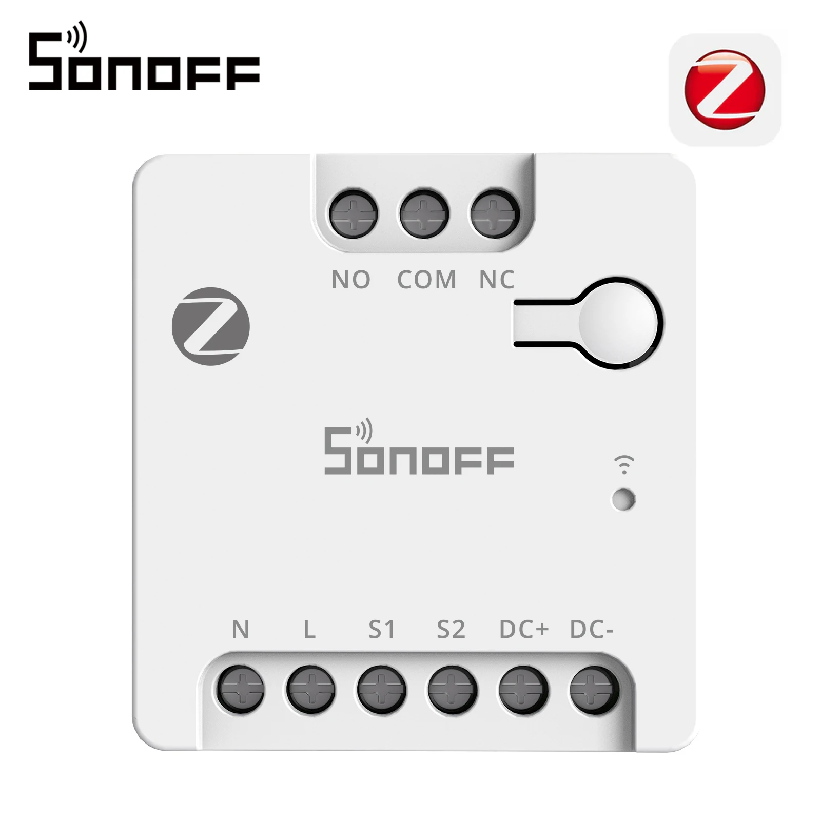 SONOFF MINI-ZBD Mini-Zigbee-Schalter mit Trockenkontakt, kompatibel mit Wechsel- und Gleichstrom, zur Steuerung von Garagentoren, Motoren, Heizkesseln und Haupttoren