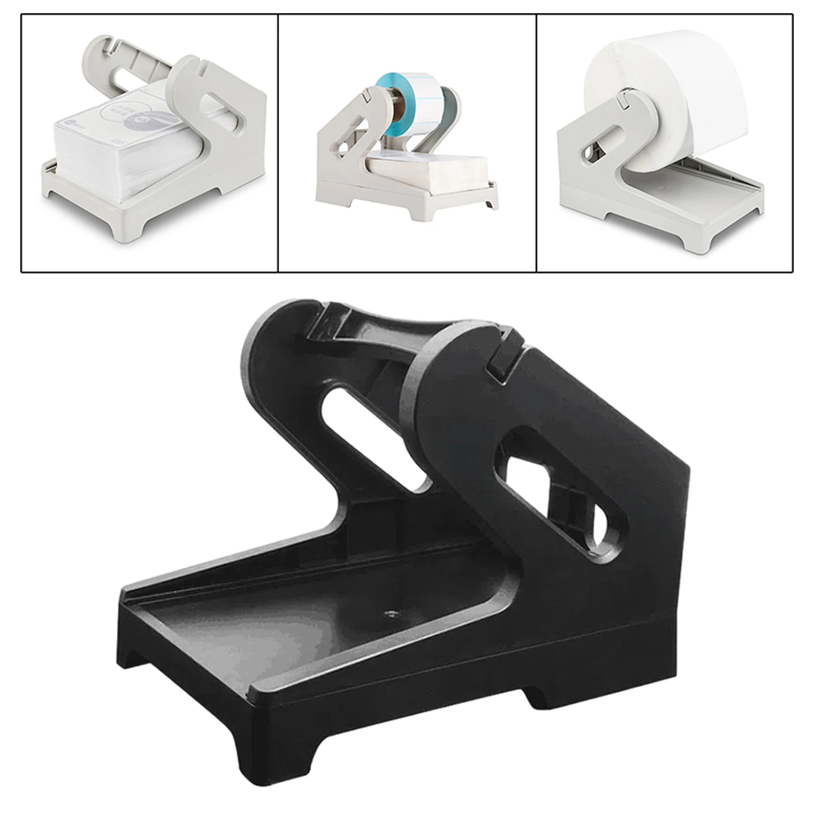 Porte-étiquette pour imprimante de bureau, fournitures d'accessoires, support d'étiquette d'expédition pour rouleaux et étiquettes pliables, supermarché, usine, bureau
