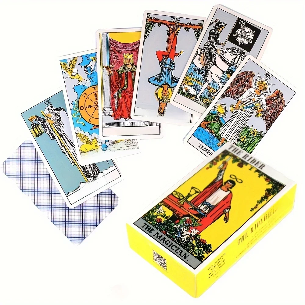 Tarô jogo de cartas para iniciantes, tarô clássico com pdf-manual, 78 peças