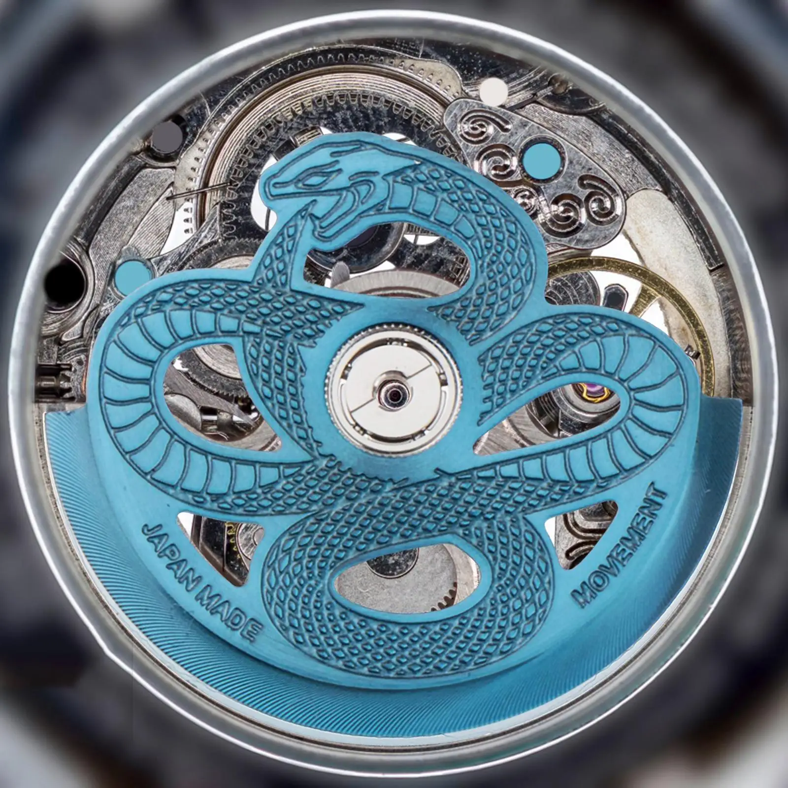 

Ротор движения часов в виде змеи для замены механических часов, качающийся вес, запасная часть для автоматических часов, подходит для NH34 NH35 NH38