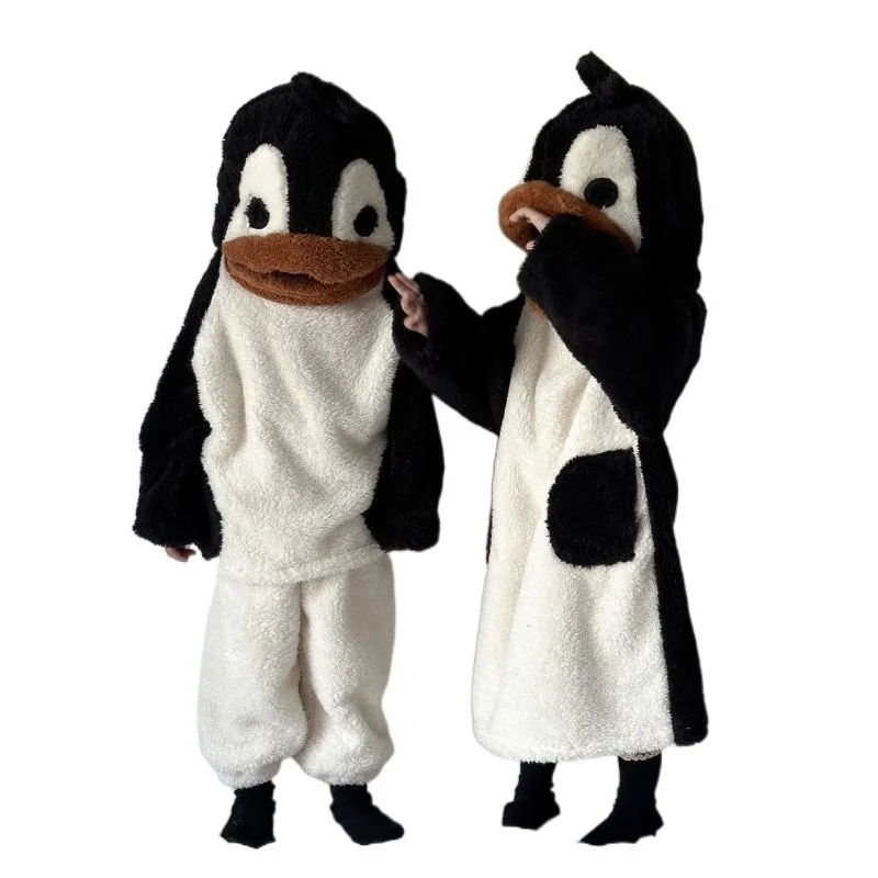 Family Adult Girls Toddler Boy Penguin Pajamas Women Sleepwear Kids Penguin Costume For Halloween Purim Canival