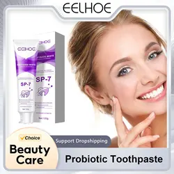Pasta de dientes probiótica, pasta de dientes Sp-7 manchas de placa, elimina la melanina amarilla, respiración fresca, Limpieza de dientes, brillo, blanqueamiento dental, 120ml