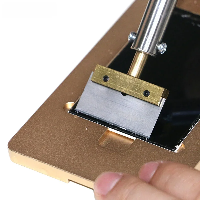 DIYFIX Narzędzie do czyszczenia kleju UV 60W T Grot lutownicy z ostrzem Usuwa pozostałości kleju LOCA do ekranu telefonu komórkowego + śrubokręt T5 — zdjęcie 2