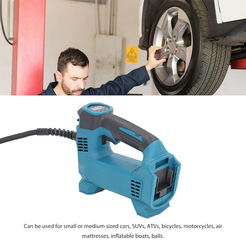 Compresor de Aire Inalámbrico Podofo, Inflador de Neumáticos Eléctrico Portátil, Bomba de Neumáticos para Automóvil con Manómetro Digital para Neumáticos de Automóvil, Bicicleta y Pelotas, Sin Batería