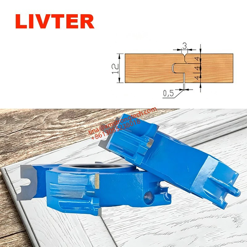 LIVTER Carpentry Tool Solid Wood Board Combination 4 Wings Carbide Tipped Shaper Cutter