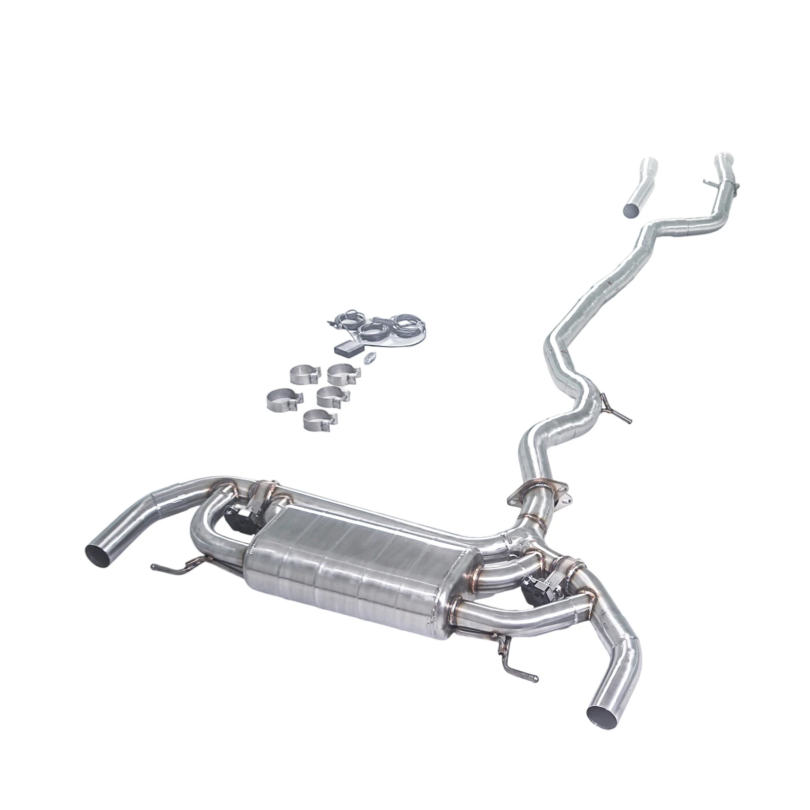 

Valved Exhaust For BMW 330e G20 2.0T Single Muffler Dual Valve Dual Tips Sport Exhaust System