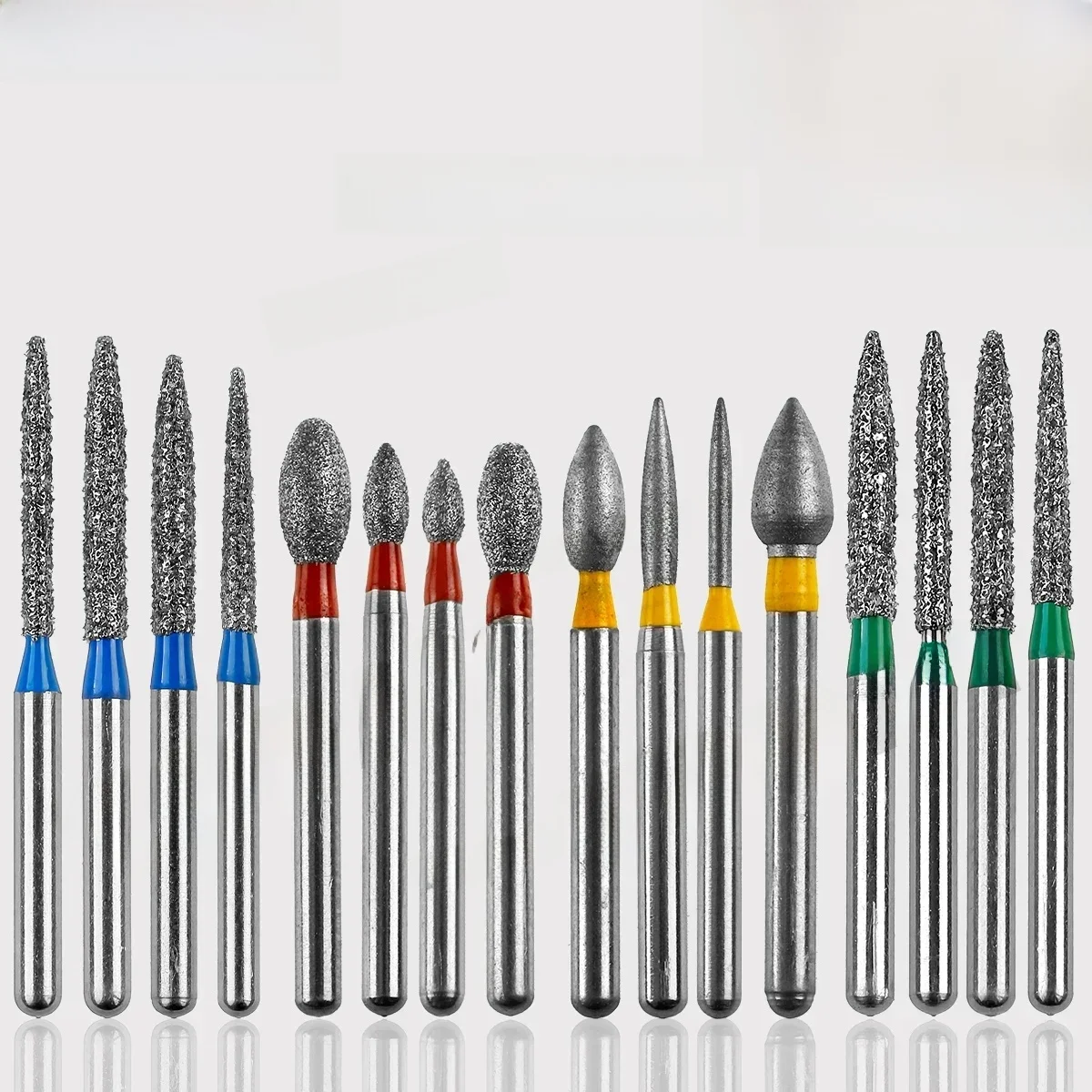 Fraises dentaires de Type FO, fraises diamantées dentaires FG 1.6mm pour pièce à main à grande vitesse, fraises de polissage, outil de dentiste 10 pièces