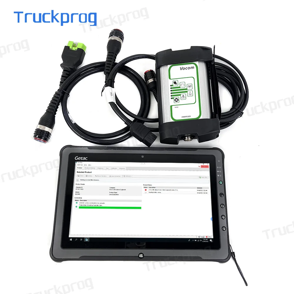 F110 tablet for Vocom 88890300 V2.8 PTT Dev2 for Renault/UD/MACK EURO5 EURO6 Truck Excavator Loader Diagnostic Tool