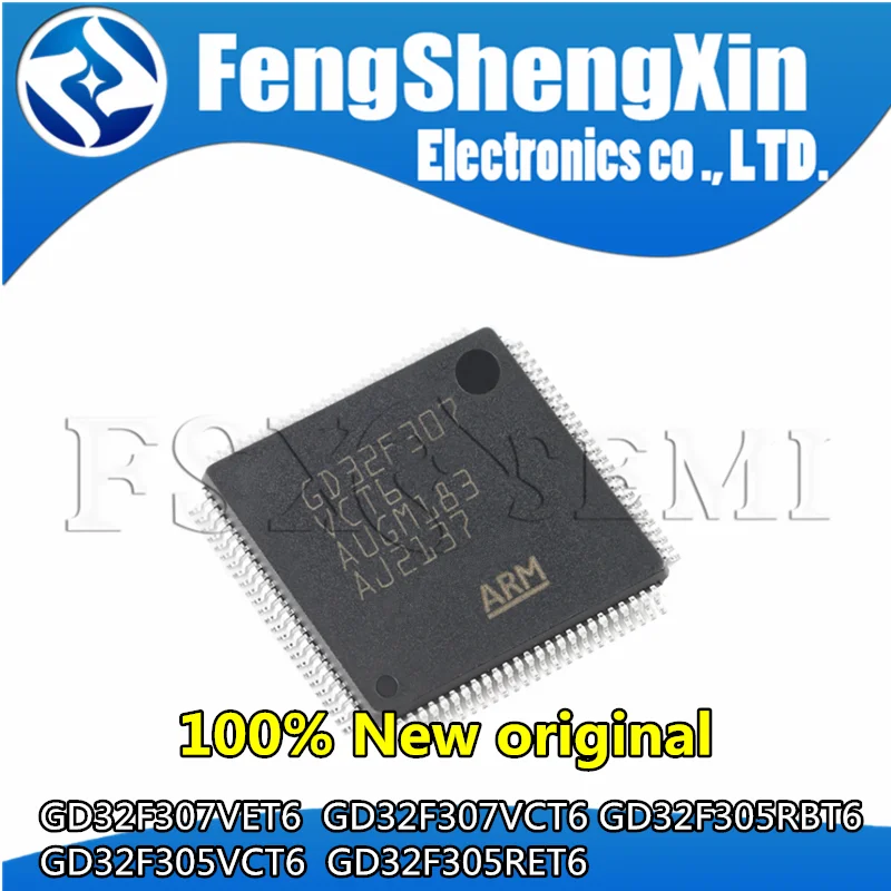 10pcs GD32F307VET6  GD32F307VCT6 GD32F305RBT6  GD32F305VCT6  GD32F305RET6 GD32F305 LQFP MCU IC