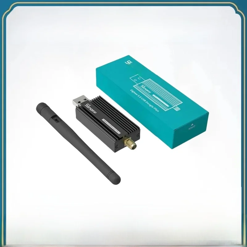 SONOFF Dongle USB sans fil zb-p Plus Zigbee 3.0, analyseur de passerelle, Capture de clé USB avec antenne