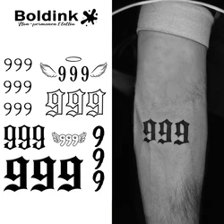 Nine Temporary Tattoo,Lasts To 15 Days New Technology Magic Waterproof Semi Permanent Sticker.