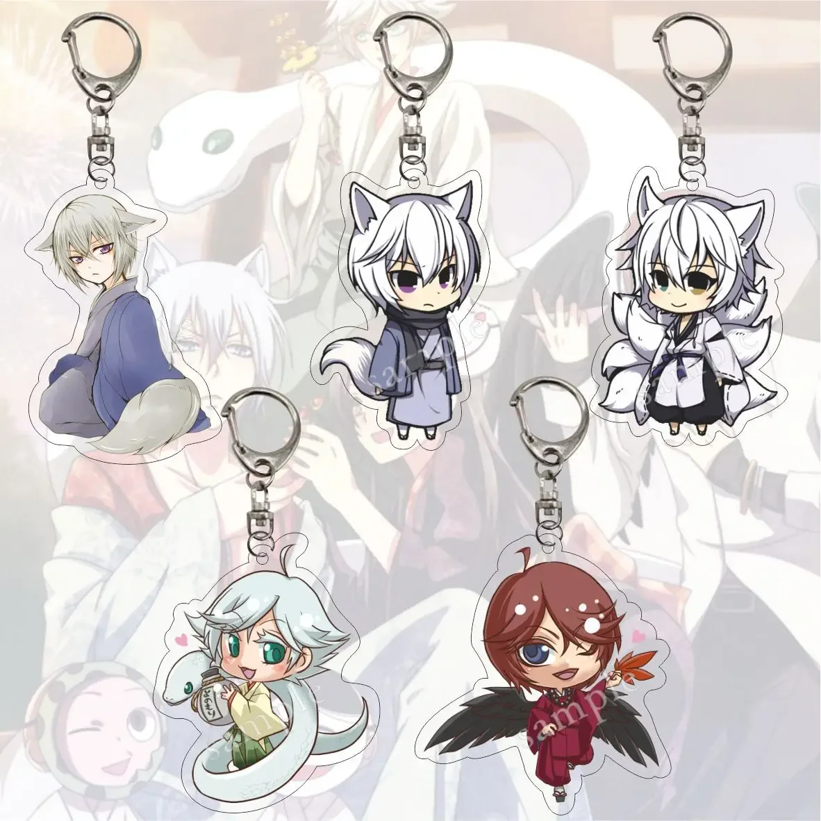 Porte-clés Anime Kamisama Love Kiss, figurines de dessin animé Tomoe Kurama Mi Zu Ki, pendentif pour Fans, cadeaux, accessoires bijoux