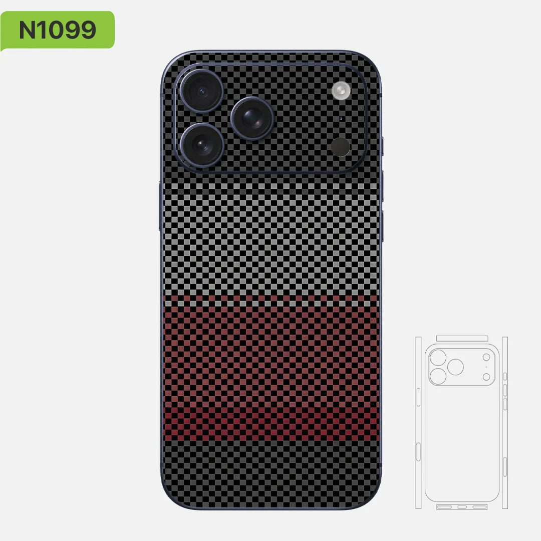

Premium Skin Wrap Decal Fiber Collection IP015 for iPhone 17/16/15/14/13 - Protective Decal Sticker
