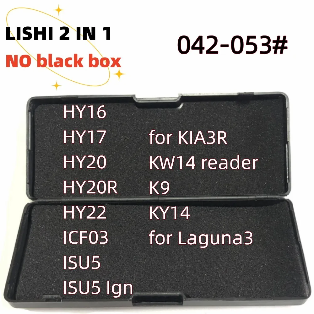 

No black box lishi 2in1 HY16 HY17 HY20 HY20R for KIA3R KW14 K9 KY14 HY22 ICF03 ISU5 for Laguna3 for Laguna 3 Locksmith Tools