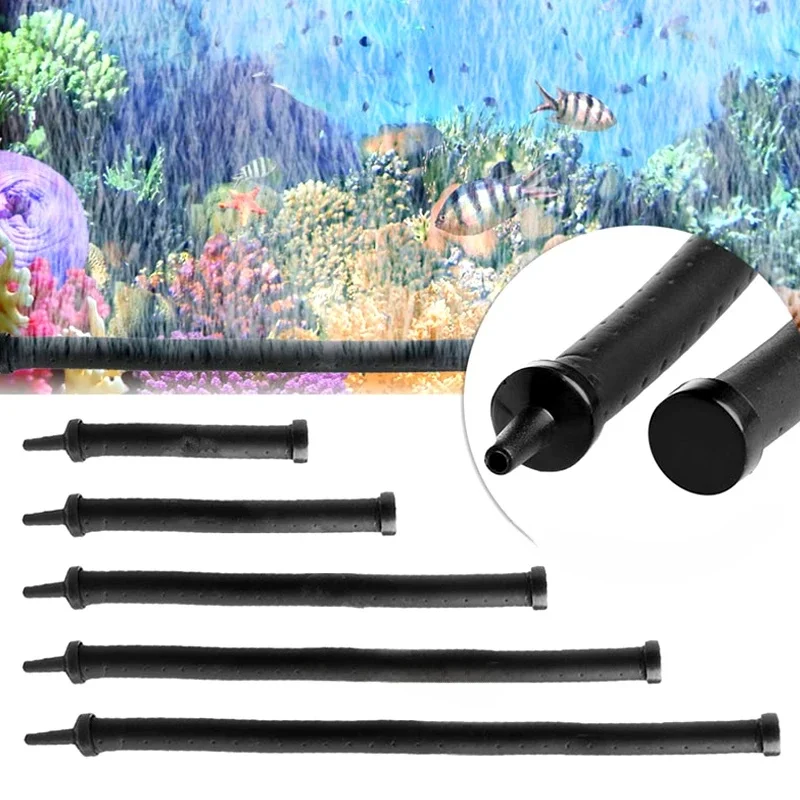 Pompa powietrza do akwarium Tlenowa rurka bąbelkowa Aerator do akwarium Waterscape Zginany dyfuzor z rurą powietrzną Akcesoria — zdjęcie 2
