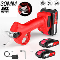 30mm 4 Gears Brushless Electric Pruning Shears Electric garden Rechargeable Fruit Tree Bonsai Pruning Tool For 21V Battery